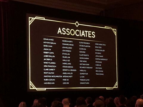 WPPI Associates honours board at the awards ceremony